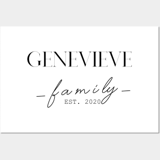 Genevieve Family EST. 2020, Surname, Genevieve Posters and Art